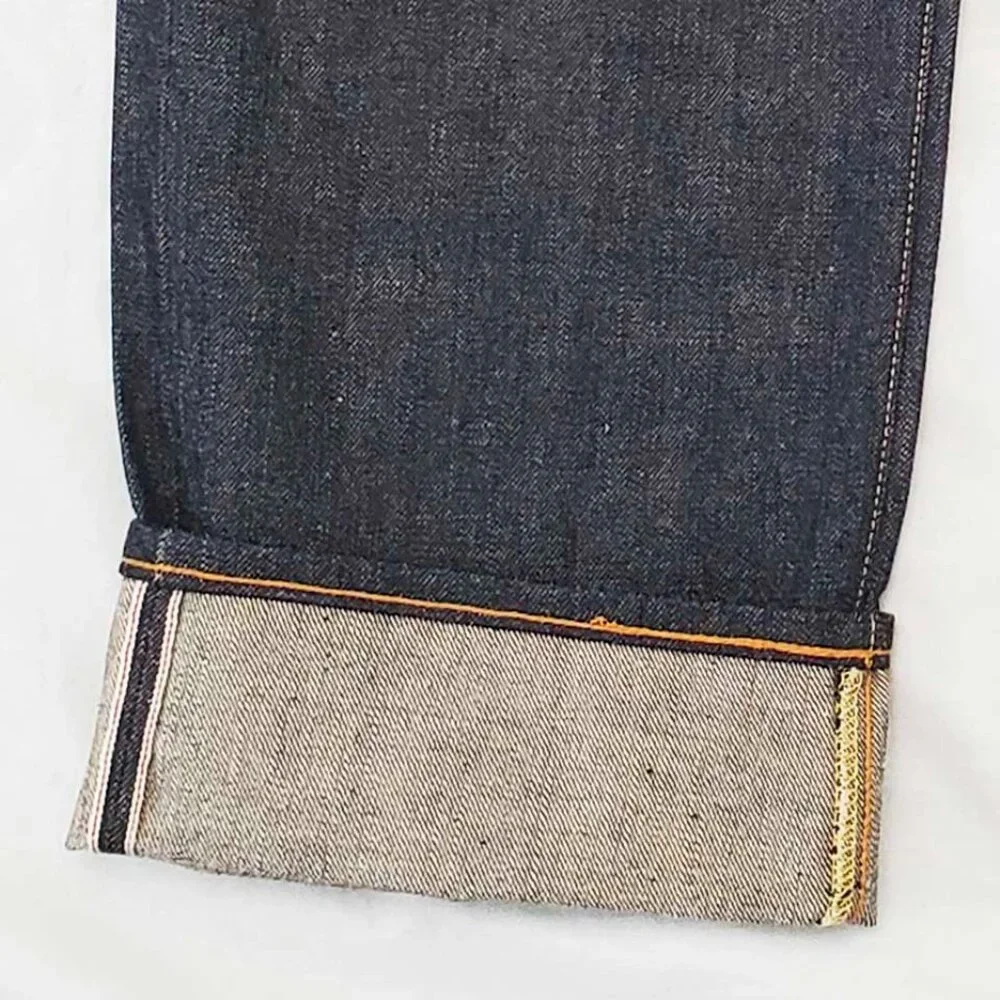 EVISU Vintage Unisex Selvedge Dark Denim Jeans Pants NWOT Custom Made Italy 29 - Picture 10 of 12